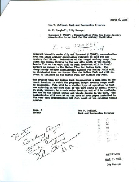 1956 SDA Letters Related to Target Range Relocations, part 2