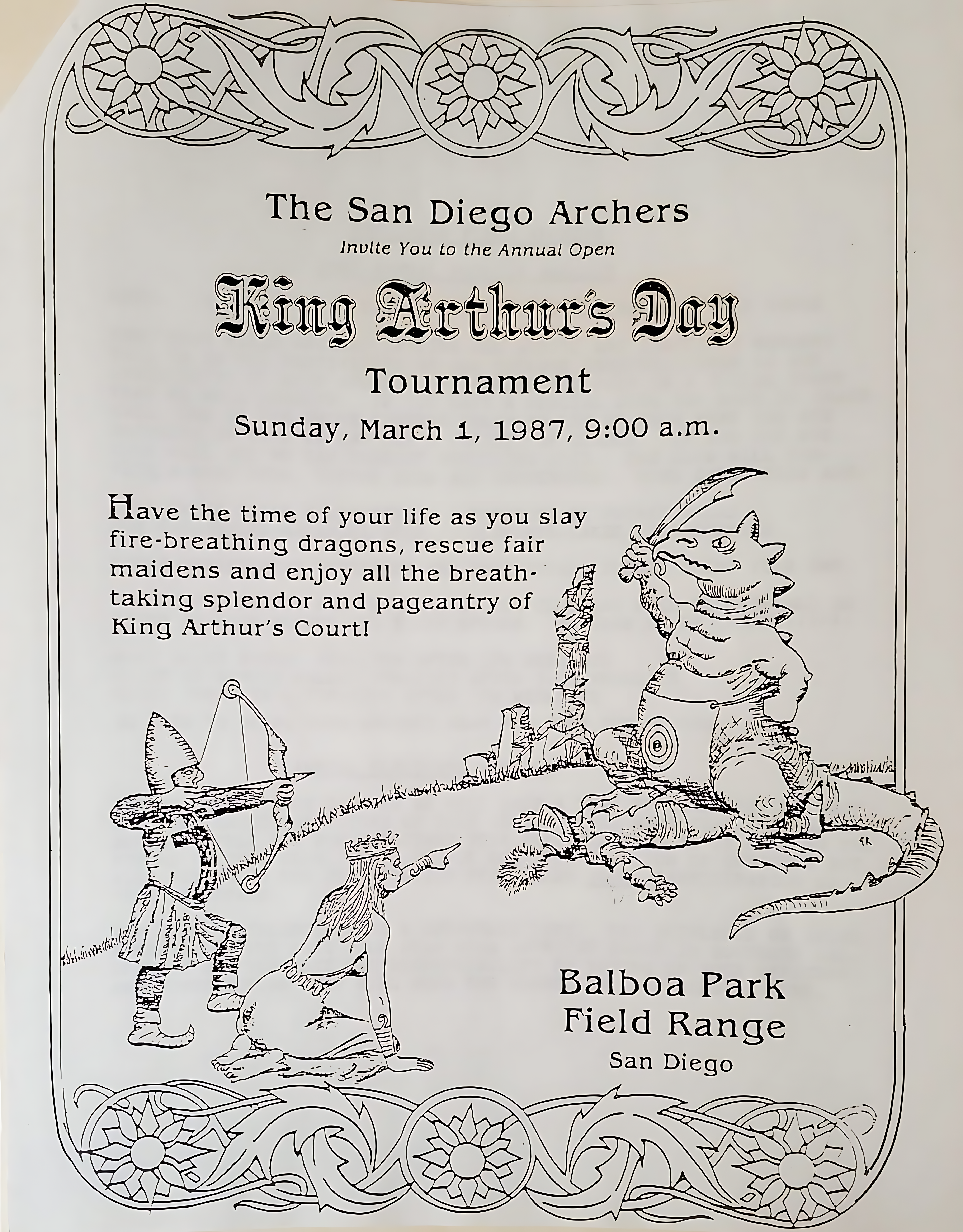 King Arthurs Day flyer