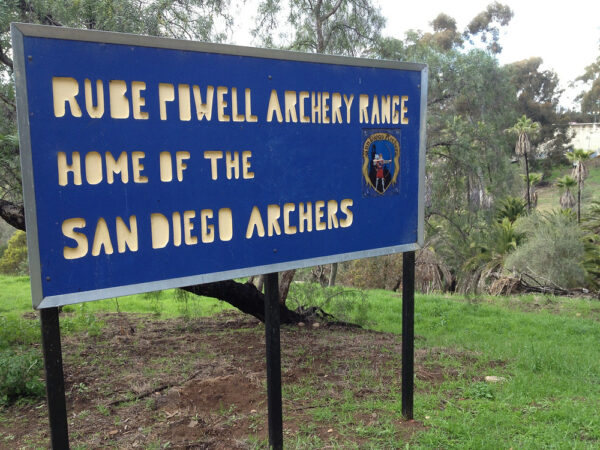 Rube Powell Archery Range Sign, 1995